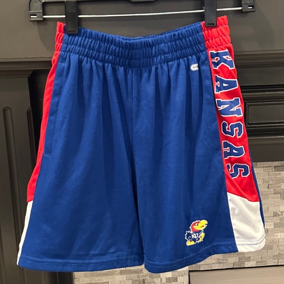 Kansas Jayhawks Colosseum Youth Athletic Shorts - Picture 1 of 3